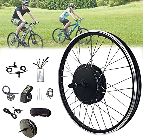 AADECOR Electric Bicycle Conversion Kit 48 V 500 W 1000 W 1500 W E-Bike Brushless Gearless Rear Hub High Speed with Controller for Electric Bicycle