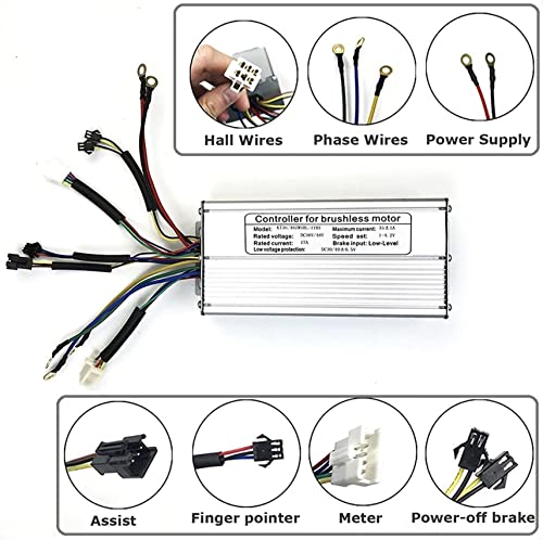 Conversion Kit for Electric Bicycles 20"/24"/26"/27.5"/28"/29"/700C E-Bike Rear Wheel High Speed Controller for Direct Drive Conversion Kit for
