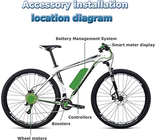 AADECOR E-Bike Kit 20 Inch / 24 Inch / 26 Inch / 27.5 Inch / 28 Inch / 29 Inch / 700C Front Wheel Electric Bicycle Conversion Motor Kit E-Bike