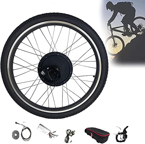 AADECOR EBike Conversion Kit, 48V 1000W Motor Kit, 20" 24" 26" 27.5" 28" 29" 700C Inch Rear Wheel Brushless Gearless Hub Motor, Conversion Kit for