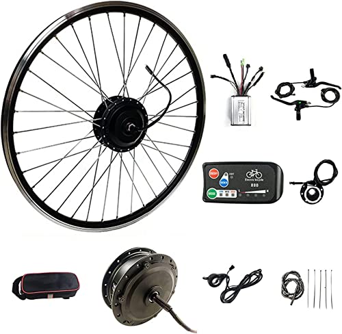AADECOR E-Bike Conversion Kit, 48V 250W 500W Electric Bike Motor Conversion Kit with LED880 Display, 48V/500W-26inch