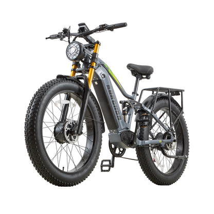 K3 26" Fully E-Bike 48V Dual Motor Mountainbike | 20Ah Akku 120km Reichweite | 4.0 Zoll Reifen Allradantrieb Gelände Elektrofahrrad für Herren