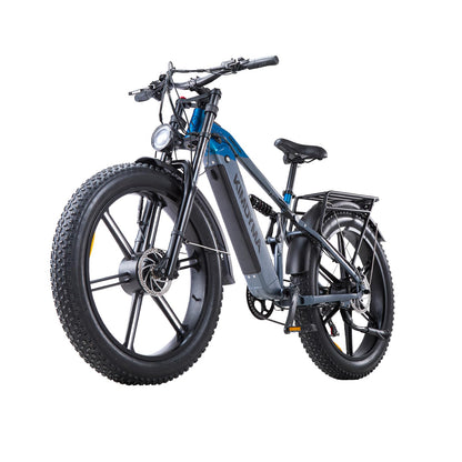 K3 26" Fully E-Bike 48V Dual Motor Mountainbike | 20Ah Akku 120km Reichweite | 4.0 Zoll Reifen Allradantrieb Gelände Elektrofahrrad für Herren