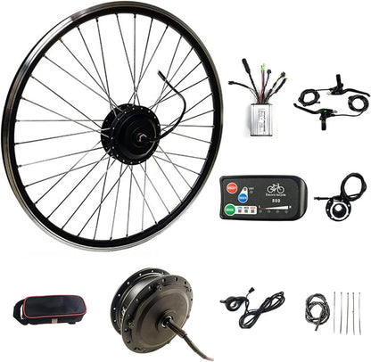 AADECOR E-Bike Conversion Kit, 48V 250W 500W Electric Bike Motor Conversion Kit with LED880 Display, 48V/500W-26inch