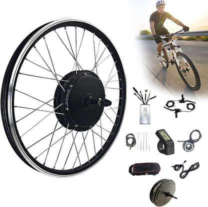 Conversion Kit for Electric Bicycles 20"/24"/26"/27.5"/28"/29"/700C E-Bike Rear Wheel High Speed Controller for Direct Drive Conversion Kit for