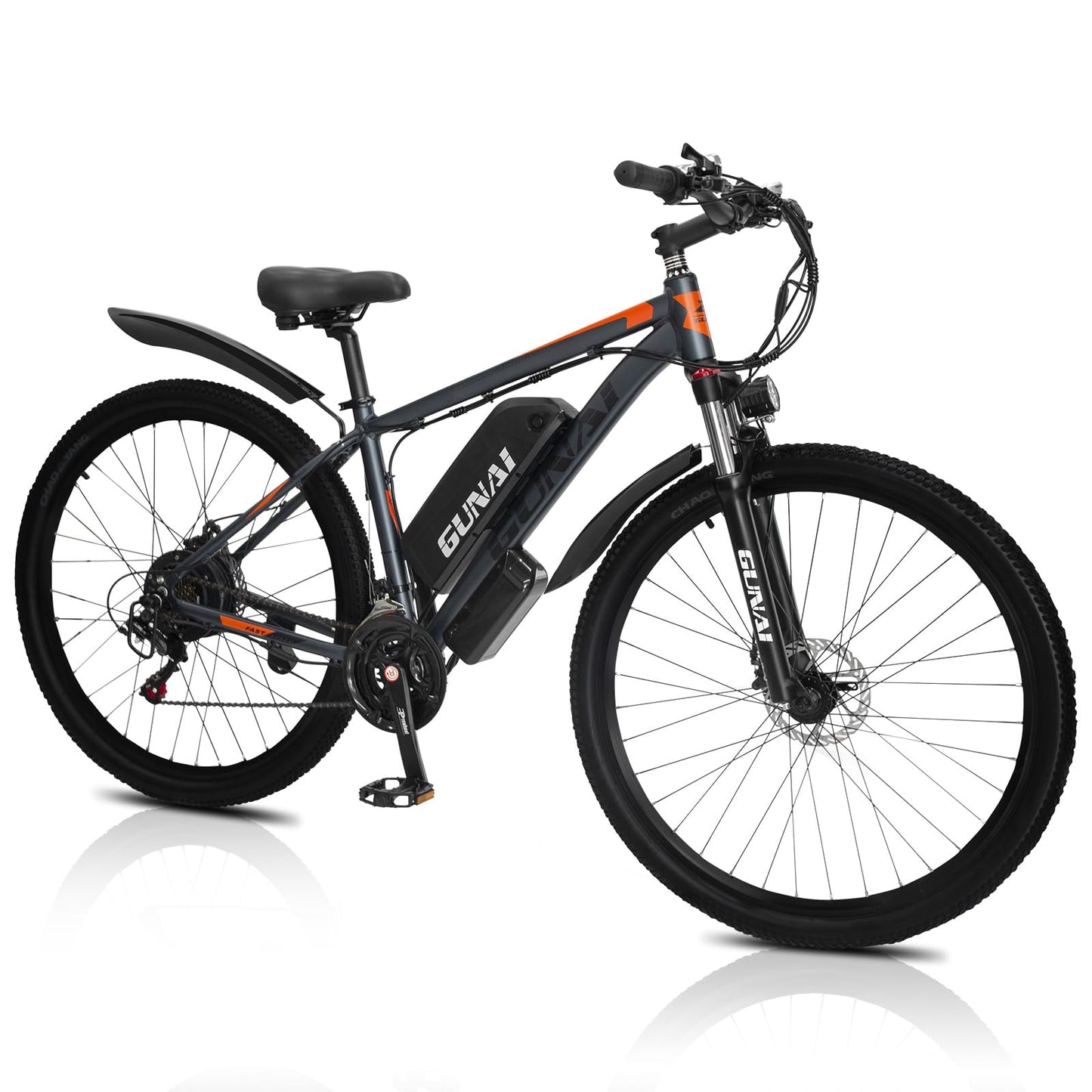 GUNAI 29 Zoll Elektro-Mountainbike elektrofahrräder 48V 15Ah 21 Gänge E-Bike Herren mit Scheibenbremse