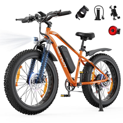 K3 26" Fully E-Bike 48V Dual Motor Mountainbike | 20Ah Akku 120km Reichweite | 4.0 Zoll Reifen Allradantrieb Gelände Elektrofahrrad für Herren